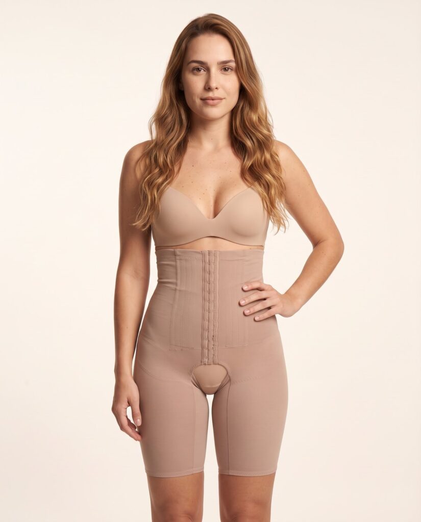 Cinta modeladora Bellcorpus aberta cós alto com pernas