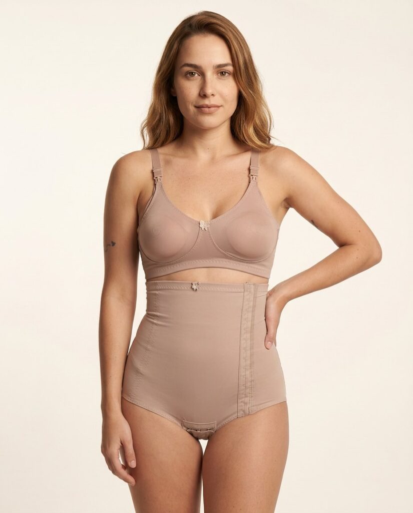 Cinta modeladora Bellcorpus fechada cós alto cavada